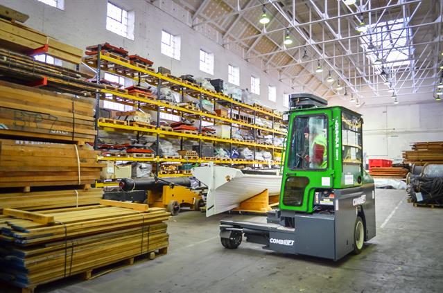 Combilift forklift assists historic ship restoration
