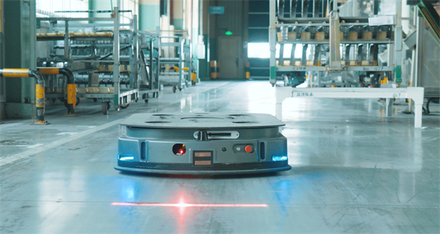 The autonomous mobile robots use advanced obstacle avoidance technology