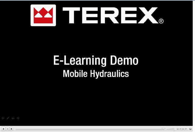 Terex's online training module.