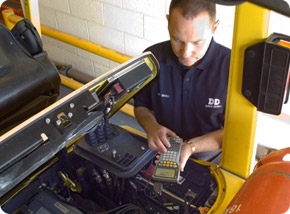 Davis Derby's TruckLOG system in use.