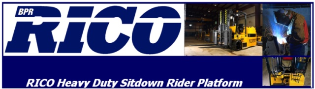 RICO Heavy Duty Sitdown Rider Platform