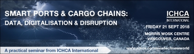 ICHCA: Smart Ports & Cargo Chains: Data, Digitalisation & Disruption