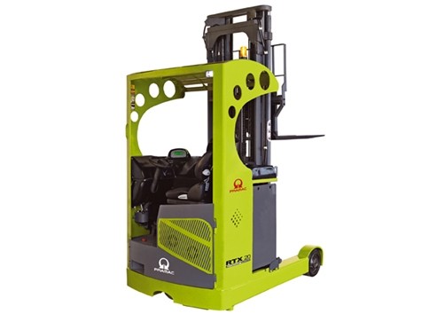 Lifter's new reach trucks have 1.6 and 2 ton loading capacities and lift heights of just over 11 metres.