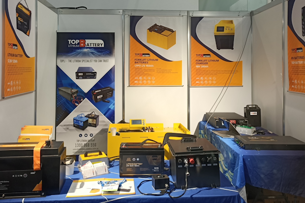 On day two at CeMAT, Top Lithium Battery decided to let the products speak for themselves.