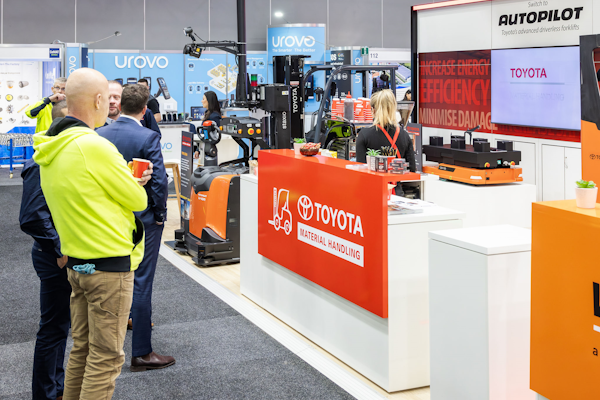 Visitors check .out Toyota's latest automated solutions