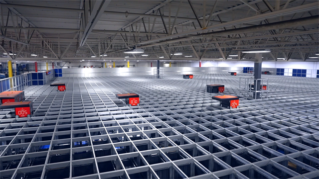 Kardex robotic cube storage system