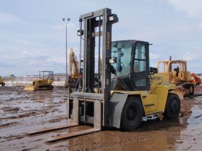 A forklift that was sold at the Edmonton auction.