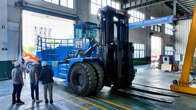 SOCMA produces first 50T electric forklift