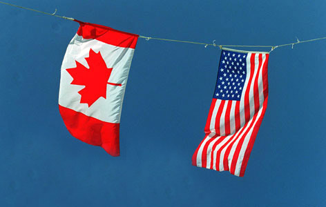Trade between Canada and the US is vigourous