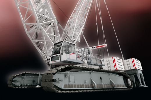 A CC2500 Terex Demag Lattice boom crane
