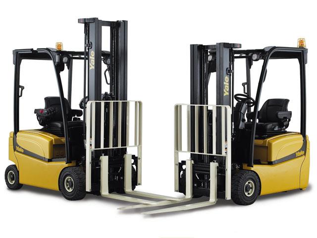 The new generation of Yale VT and VF three and 4 wheel electric forklift trucks, where everything's in the right place.