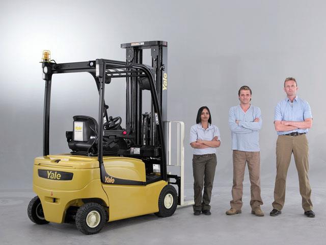 Yale's new electric forklift trucks - everything's in the right place