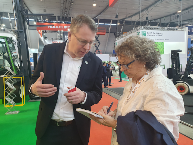 Angie gets the inside scoop from Combilift managing director Martin McVicar.