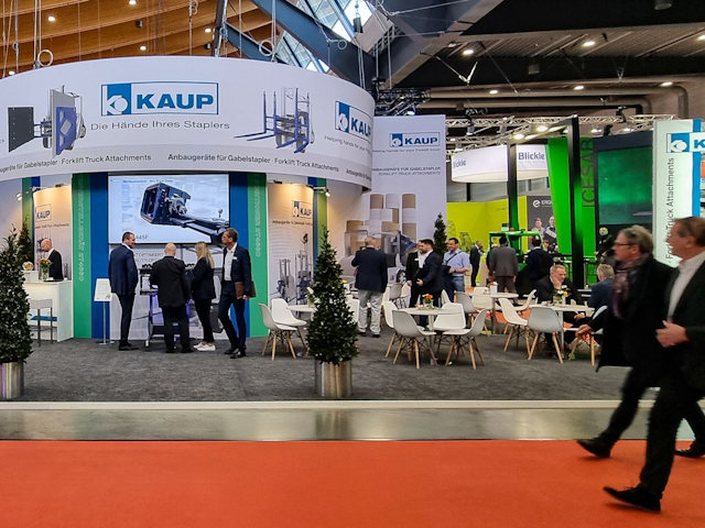 LogiMAT gets off to a great start for attachments specialist KAUP with plenty of visitors on DAY 1.