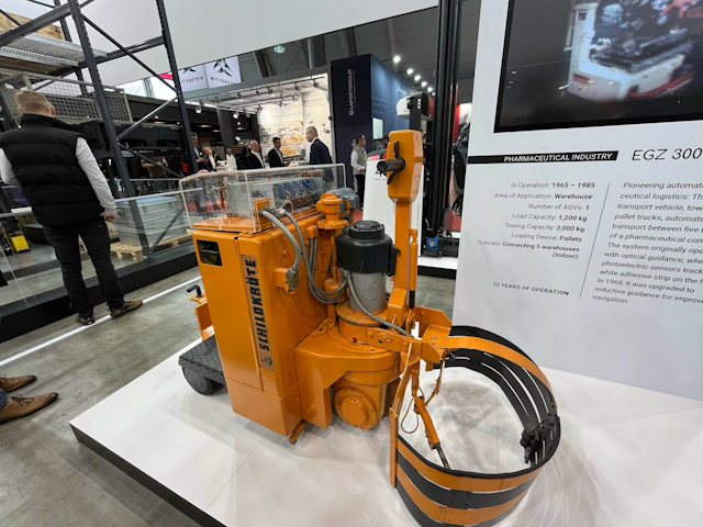 Check this out out...ek robotics proudly displays their first AGV, which was in use from 1965.