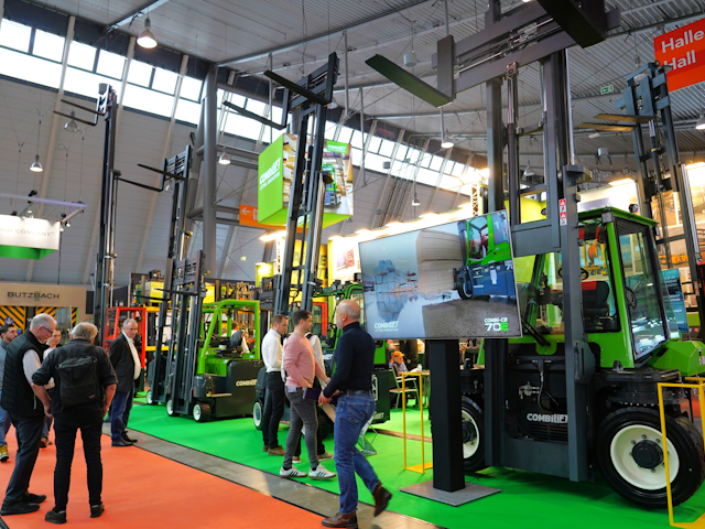 Combilift came to LogiMAT with a wide range of forklifts including their high-capacity Combi-CB70E.