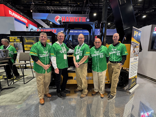 Getting into the St Patrick's Day spirit, the Landoll team, L to R: Al Connelly, Craig McCurdy,Shawn Rose, Javier Gonzalez, Scott Langley.