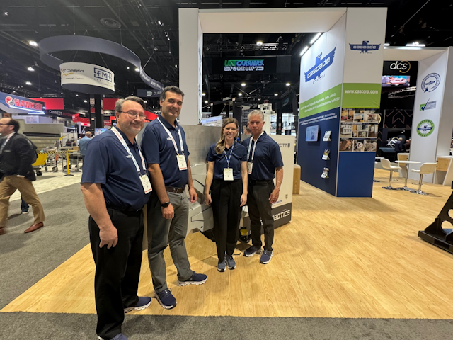 Team Cascade - Felipe Goitre, Rick Whiting, Carrie Schave and Keith Miller stand proud next to one of their latest attachment offerings.