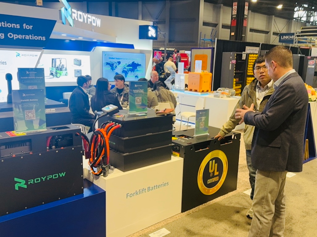 Over at the ROYPOW stand visitors can see a range of including the company’s LiFePO4 batteries, PMSM motors & controllers, and smart chargers.