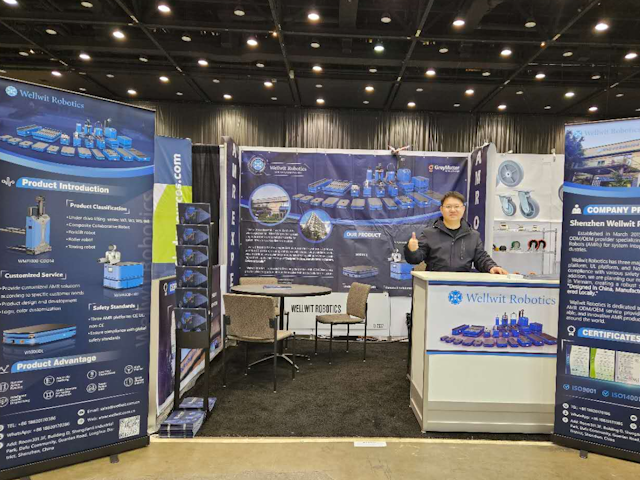 OK, go! Wellwit Robotics founder and CEO Henry Peng is ready for ProMat 2025.