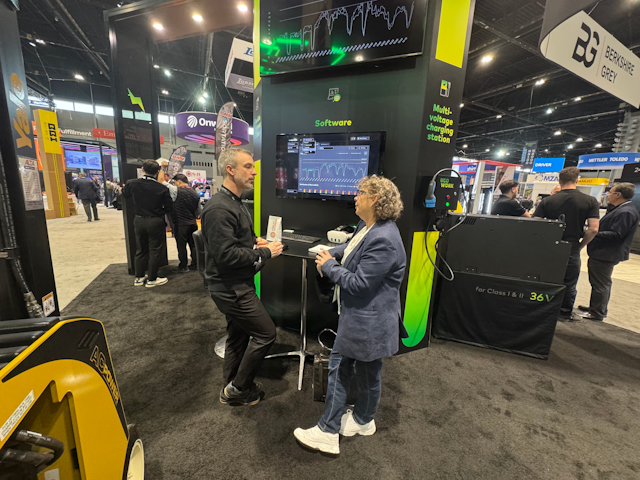 Angie Kay spends time with Jean-Francois Marchand, Marketing Director at UgoWork, a company specialising in lithium-ion power solutions and energy.