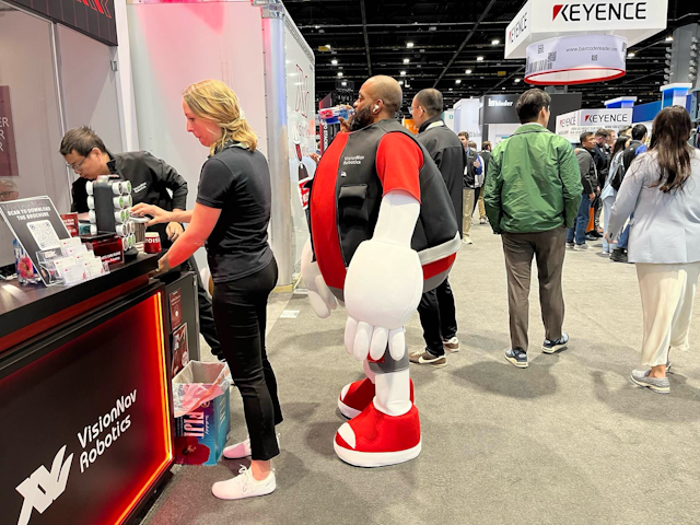 Is it hot in here?! Even company mascots need to stop for a refresher from tim to time.