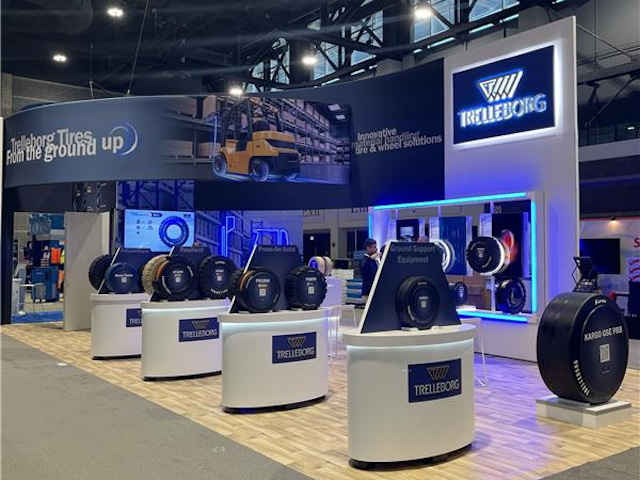 All ready to go! Trelleborg is all set to exhibit their Pit Stop Line technology, specialty compounds, and extensive tire portfolio.