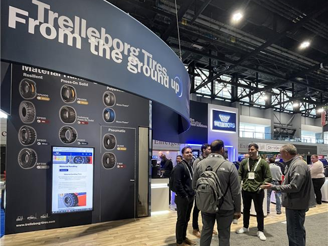 Things are going well for Trelleborg  at ProMat 2025, who are showing off their extensive tire portfolio and specialty compounds.