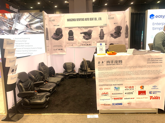 Benfeng brought a good variety of their materials handling seats to the show.