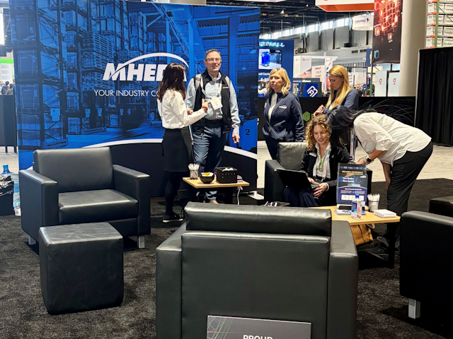 The MHEDA team takes a little time out while chatting with members.