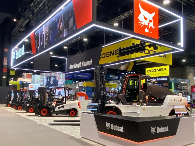At this year’s show Bobcat introduced two new forklifts to the industry. The DV160S-9 and D45S-9.