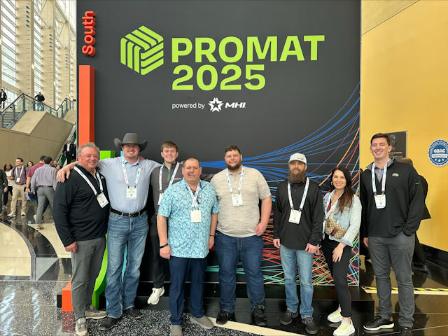 The MHE - Materials Handling Equipment team are ready to take on ProMat!