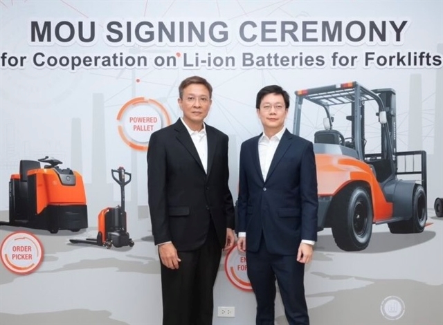 Thai MoU for lithium forklift batteries