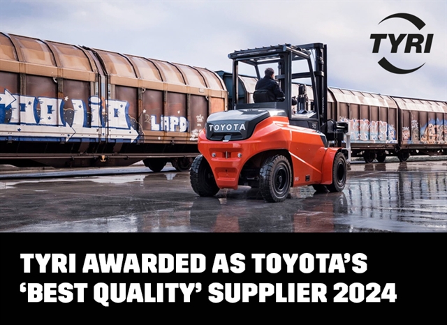 Award-winning TYRI lights for Materials Handling