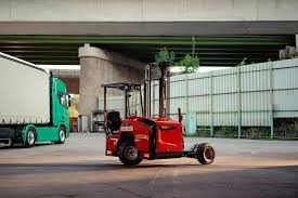 Palfinger's middle-seat, truck-mounted forklift