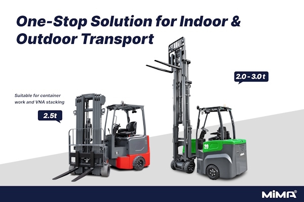 Electric Articulated Forklift by MiMA