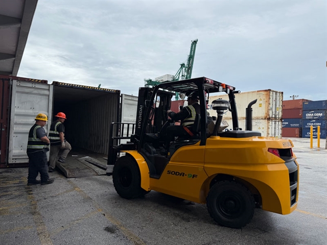 Guam receives five new forklifts under grant