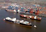 The seaport at Bremerhaven