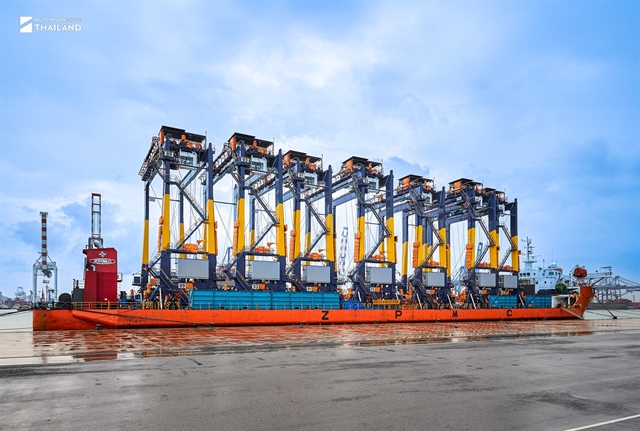 Hutchison receives remote-controlled RTGs at Thai terminal