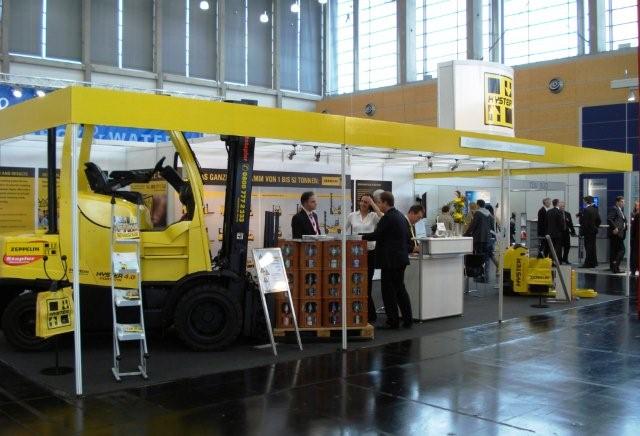 Hyster's stand at BRAU Bevial 2008
