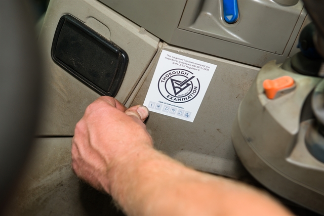 CFTS issues reminder forklift attachments must be inspected