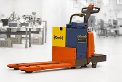 OorjaPac can be used on electric forklifts and pallet movers