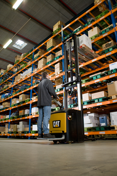 Cat Lift Truck's pallet stacker