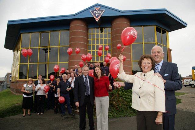 The Douglas Gillespie Plant team enjoying the 40th birthday celebrations