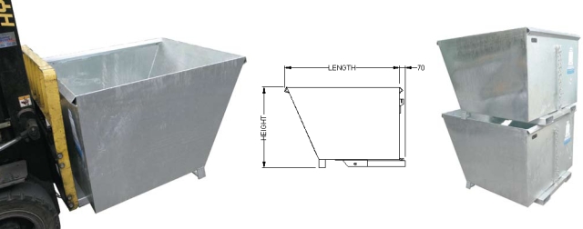 Type NSD Tipping Bin. Click to view the larger image