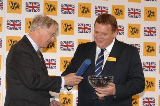 Duke presents award to JCB