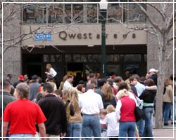 Qwest Arena in happier times.