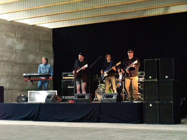 Famous Estonian rock band Ultima Thule on stage during Laadur's 15th anniversary celebration.