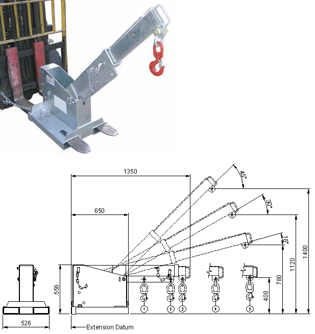 TJCL45 Tilt Jib. Click to view the larger image
