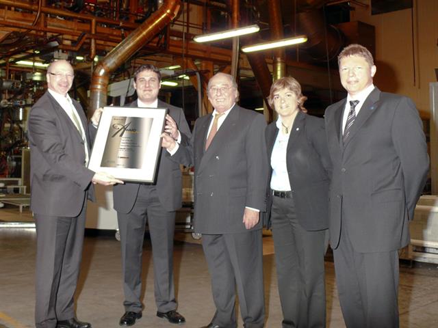 Bayer Award for Excellence in Development and Implementation of Advanced VULKOLLAN<sup>®</sup> Processing Technology for RAEDER-VOGEL
